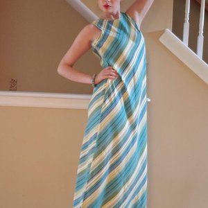 Silk Liz Claiborne Striped Dress Size 10